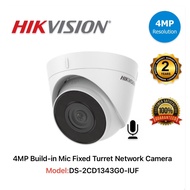 Hikvision 4mp DS-2CD1343G0-IUF Build-in Mic Fixed Turret Network Camera