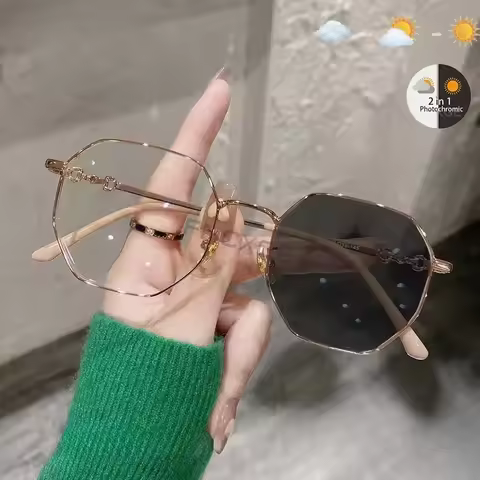 Photochromic Anti Radiation Glasses Women Men Sunglasses Eyeglasses Frames Transition Eyeglasses Com