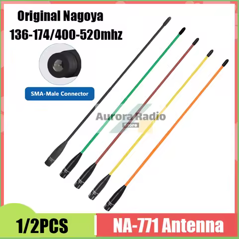 NAGOYA NA-771 Antenna SMA-Male Flexible Soft Aerial 100% Original VHF UHF 144/430MHz Multi Color Com