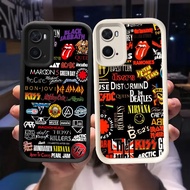 Q-89 Fashion Rock Black white Case for OPPO A96 A77S A76 A57S A77 A57 A36 K10 Realme 9i