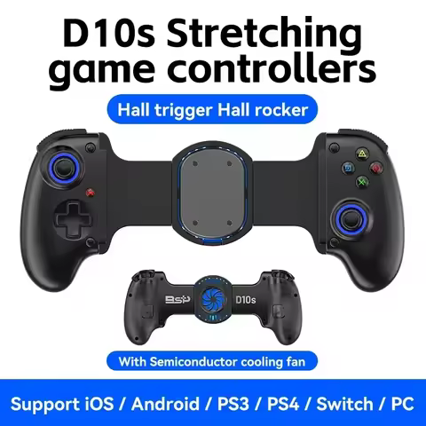 BSP D10 D10S Stretching Cooling Game Controller For SWITCH/Android/Apple IOS Tablet /PS3/PS4 ForXBOX
