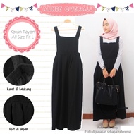 Busana Muslim/ Busana Wanita / Gamis /Annie Overall Black