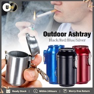 Perfect Drink Can Shape Car Ashtray With Lid Outdoor Travel Extinguishing Cup With Hanging Buckle As
