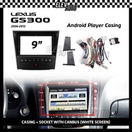 Lexus GS300 GS 300 2006-2012 9" Android Player Casing Installation Dash Kit Player Casing With Socke