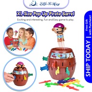 [Little B House] Pop Up Pirate Game  Pirate Barrel Running Man Roulette Pirate Game Toy 海盗桶游戏 Permai