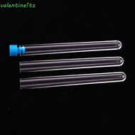 YOGIC Plastic Lab Tubes with Screw Cap, Round Bottom, Clear Transparent, Lab Test Tool for School Ex