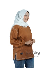 Kaos Cewek Oversize Six Diary Terbaru Obras Luar