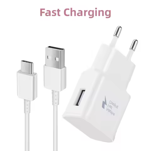 USB Charger Fast Charger and USB C Charger 1.2m, Suitable for Samsung Galaxy S22 S21 S20 S10 S9 S8 A