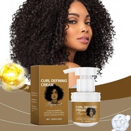 Hair Curling Cream Enhances Waves Curls Moisturizing Cream Frizz Defining Elastin Damaged U9f5