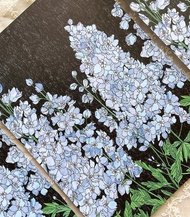 飛燕草花包裝紙 A4 設計紙 (dami) 禮物