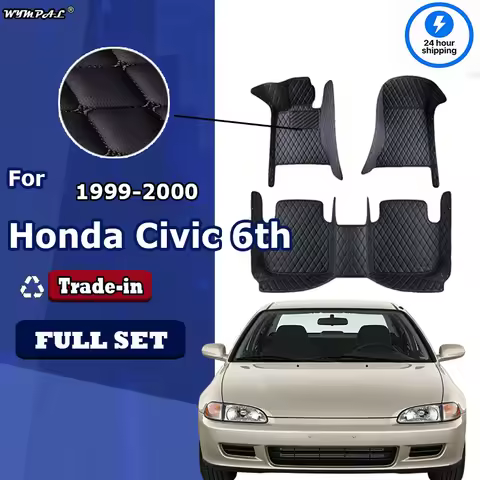 Floor Mats Car For Honda Civic 6th Ferio EJ EK EM Sedan 1999 2000 Luxury Car Floor Mats Left Or Righ