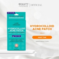 Luxe Organix Hydrocolloid Acne Spot Patch Night Hydrocolloid Patch