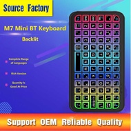New Product Mini Bluetooth Keyboard Multi-Function 7-Color Luminous Ultra-Thin Sm a r t K e y b o d 