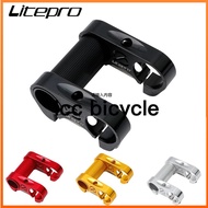 Litepro double stem, DOUBLE RISER BAR Dual handlebar standpipes 25.4mm folding bicycle handlebar for DAHON FNHON SP8 412 406 451 folding bike bicycle parts bicycle accessories