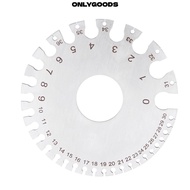 ONLYGOODS Thickness Gauge, Metric and Imperial Scales Stainless Steel Round Wire Gauge, Round Dual S