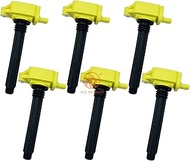 HLZ PRODUCT Set of 6 HIGH PERFORMANCE Ignition Coil Pack Compatible with Chrysler Jeep Dodge 300 Tow