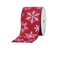 9Metres/roll DIY Wreath Bows Ribbons Christmas Tree Snowflake Christmas Ribbons Printed Satin Ribbon