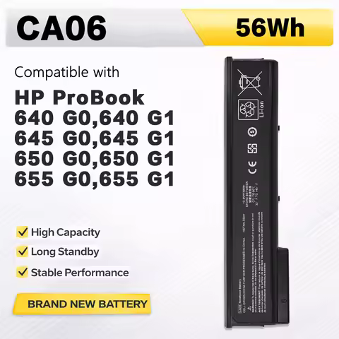 PowerHub CA06 CA06XL Laptop Battery For HP ProBook 640 645 650 655 G0 G1 HSTNN-DB4Y LB4X LB4Y 718677