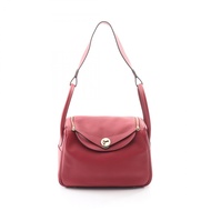 [二手] Hermes HERMES 單肩包 Lindy 26 Verso Rouge Grenat/Orange 皮革 Lindy 26 Verso Rouge Grenat/Orange 女士