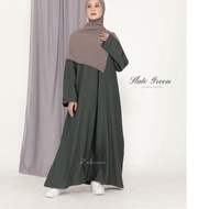 WP107 Abaya HItam Abaya Syari Abaya Turki Abaya Jetblack Abaya Basic A