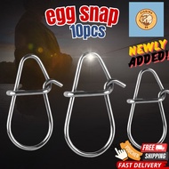 【10PCS VALUE PACK】Snap swivel/ Fishing swivel/ fishing egg snap / fishing pin clip/ kekili pancing