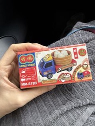 香港合金回力蒸籠蝦餃玩具車