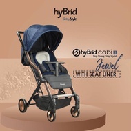 Hybrid Stacy Stroller - Stroller Bayi - Navy + seat liner
