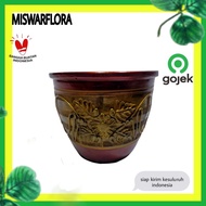 PROMO- POT TANAH LIAT TERACOTA BESAR MOTIF