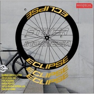 ECLIPSE gold fixie road bike rim stickers fixie sticker fixie accessories