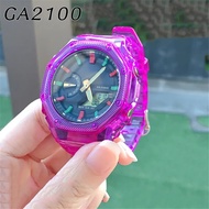 New Watch Strap Case for G-Shock GA-2100 Refit Replacement Transparent Resin Wrist Band Bracelet  ga