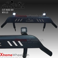 Ford Ranger / Raptor 2012-2022 Elite Outlander Front Bumper Protector Nudge Bar / BullBar with 2 Led