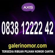 Nomor Cantik Axis 11 Digit Axiata Prabayar Support 4.5G Jaringan XL Nomer Kartu Perdana 0838 12222 42