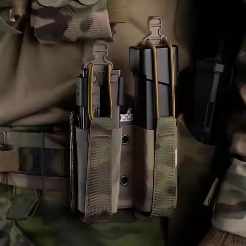 Poseidon Defense EMP Single Double Pistol Mag Pouch Molle Quick Access 9mm .40S&W .357 Airsoft Magaz
