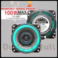 Speaker kereta 4 inch roadstar VO-402 100W 12V 4ohm car speaker Audio in Coaxial Speaker with tweete