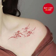 New Waterproof Temporary Tattoo - Realistic Butterfly Arm and Shoulder Design Sticker for Women Tatu