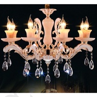Lampu Hias Gantung Dekorasi Crystal Lilin Onyx 8865/8