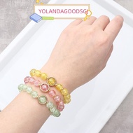 YOLANDAGOODSGJ Bohemian Bracelet, Elastic Multicolor Korean Daisy Bracelet, Gifts Lucky Crystal Bead