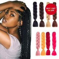 DIY Jumbo Braiding Hair Synthetic Hair Extensions Afro Ombre Crochet Braid Hair Wholesale For Women
