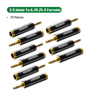 UGREEN 3.5MM to 6.5MM 3.5MM to 6.35MM Audio Adapter Speaker Sound Console Digital Piano Guitar Adapt