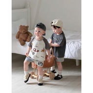 (QCCC) Super soft cream gray cotton t-shirt Set for babies - SE342