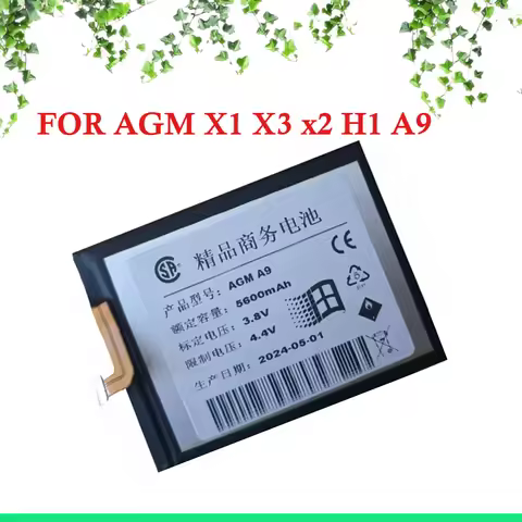 100%NEW 3.8v 5400mah~6000mAh battery FOR AGM X1 X3 x2 H1 A9 Cell phone batteries+Number tracking