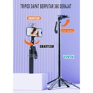 SMARTCOM Tripod Tongsis Y19TK Bluetooth Hand Stabilizer Hp Gopro Camera Selfie Stick