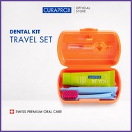 Curaprox Travel Set Compact CS 5460 Toothbrush BE YOU Toothpaste and Interdental Brush Dental K