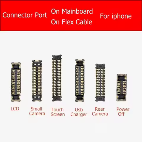 Display LCD & Touch Screen & Camera&Charger&Power Flex Cable of Connector Port For iphone 4 4s 5 5s 