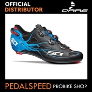 SIDI SHOT MATT (MATT BLACK/LIGHT BLUE) Cycling Shoe. Size UK 42, US 8