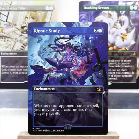 WOT LCC HOLO4-Ⅰ03 Tcg proxy magical cards Rhystic Study Smothering Tithe Doubling Season Parallel Li
