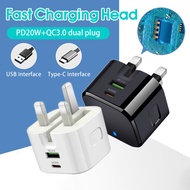 PD 20W USB C Adapter Fast Charger QC 3.0 Charger Phone Charger Type C Cable Quick Charger