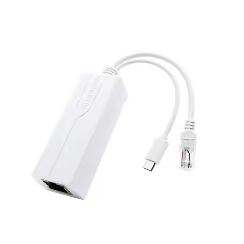 POE Splitter 48V To 5V Micro USB Tpye-C 10/100Mbps POE Camera Injector Power Supply