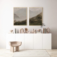 HIASAN DINDING Wall Decoration (Value Pack) Aesthetic Vintage series C1607-C1611 Frame Solid Wood si