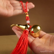 Crafts Glossy Gourd Home Brass Pendant Pendant Gossip Brushed Car Gourd Treasure Gourd Copper Pendan